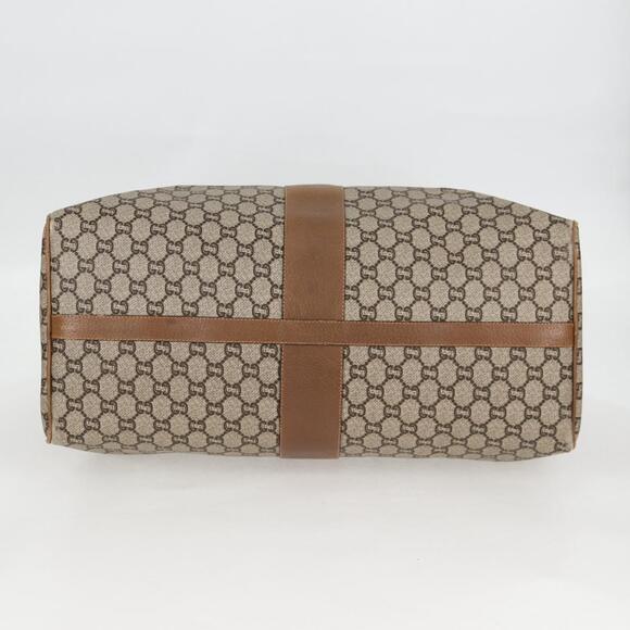 GUCCI GG Plus Supreme Boston Bag Pvc Beige Gold - Picture 9 of 13